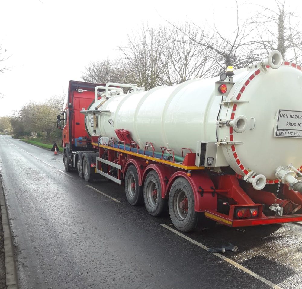 LN Transport tanker on a country road
